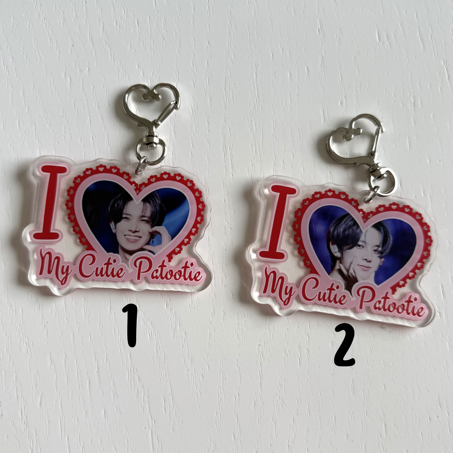 EN- I Love my Cutie Patootie Keychains - ON HAND