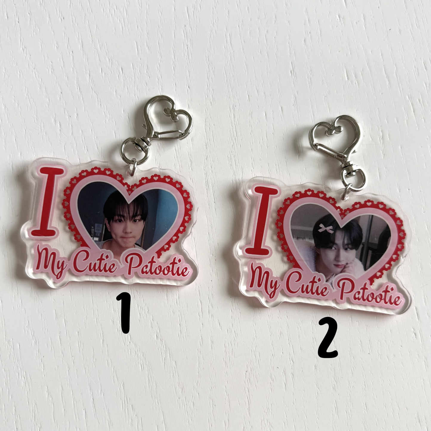 EN- I Love my Cutie Patootie Keychains - ON HAND
