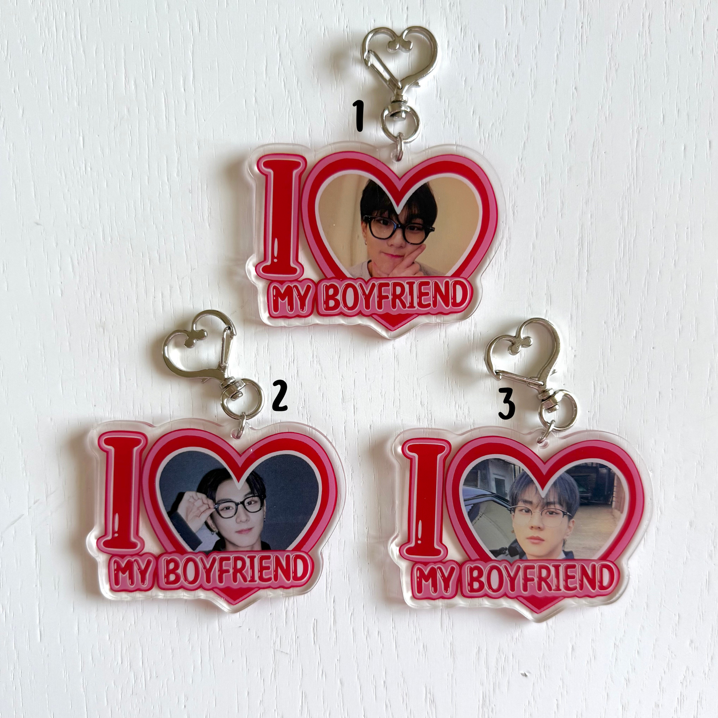 EN- I Love my Boyfriend Keychains - ON HAND