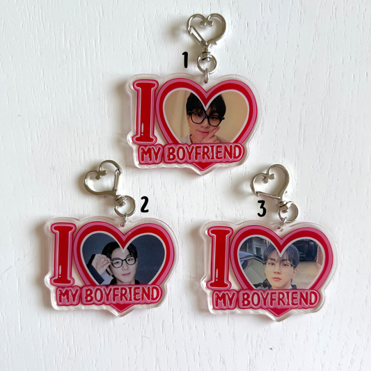 EN- I Love my Boyfriend Keychains - ON HAND