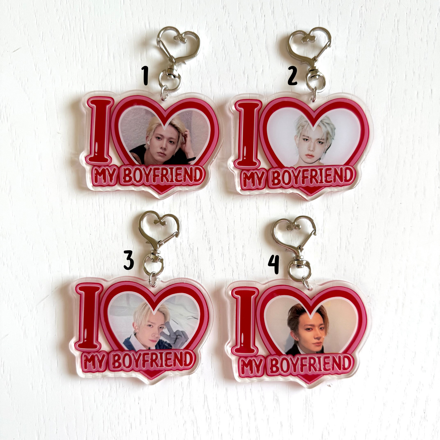 EN- I Love my Boyfriend Keychains - ON HAND