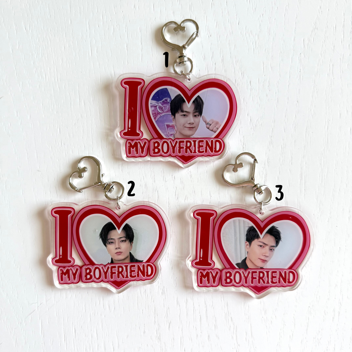 EN- I Love my Boyfriend Keychains - ON HAND
