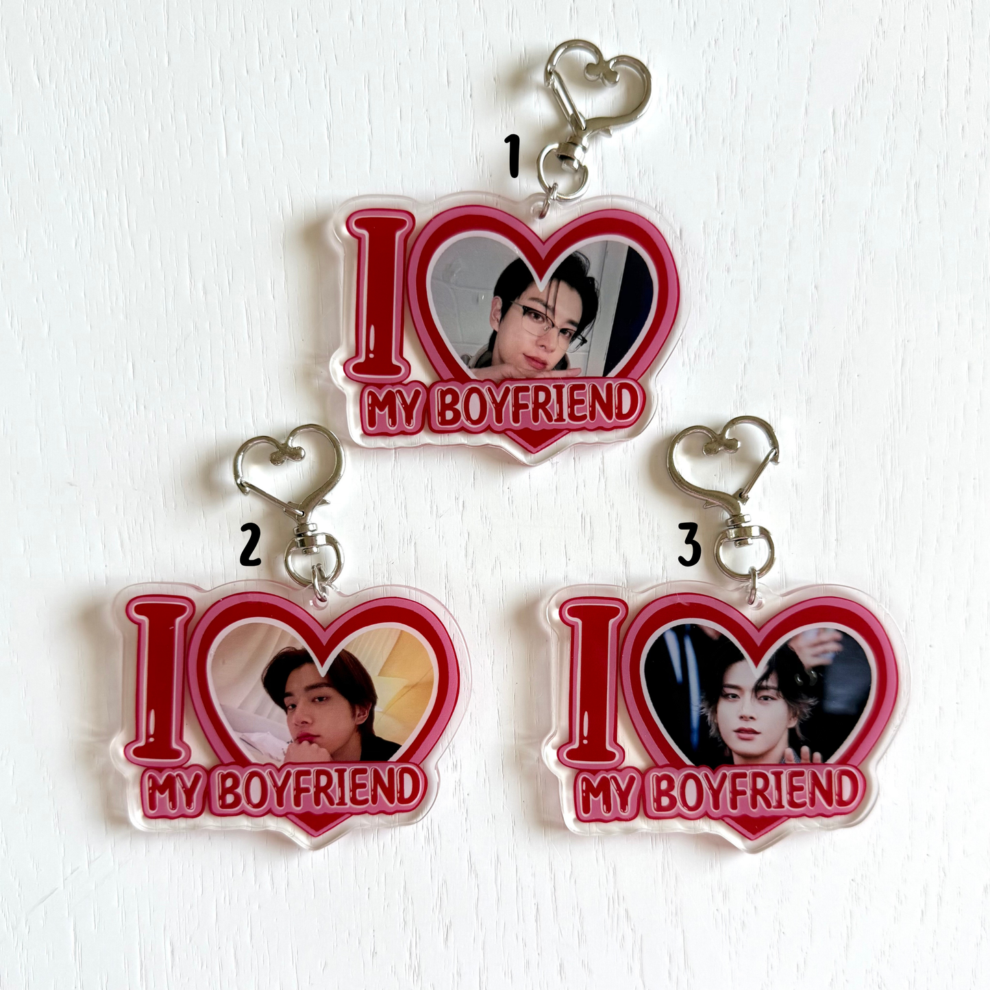 EN- I Love my Boyfriend Keychains - ON HAND