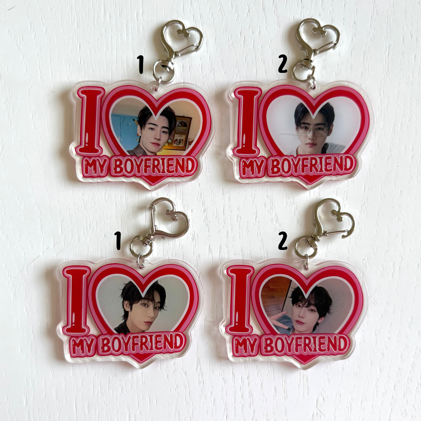 EN- I Love my Boyfriend Keychains - ON HAND
