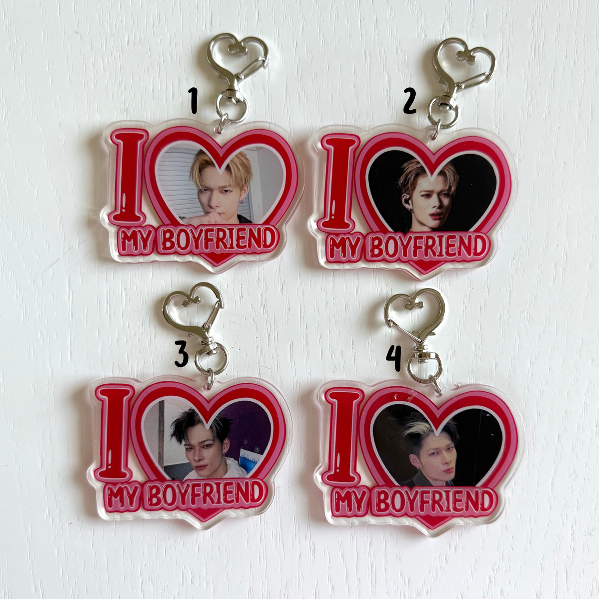 EN- I Love my Boyfriend Keychains - ON HAND