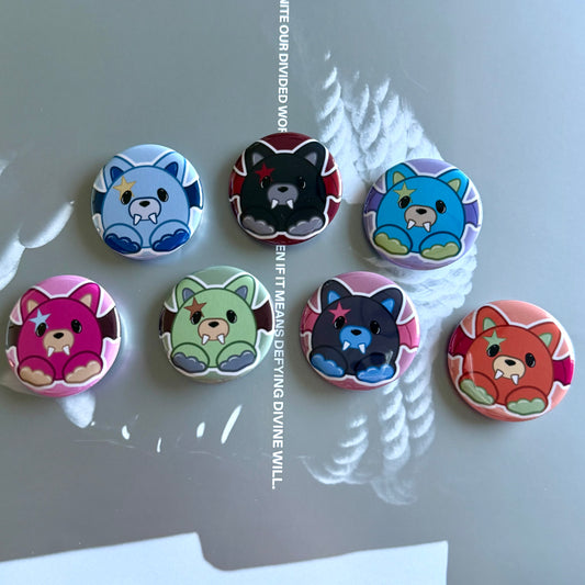 EN- Vampire Bat Button Pins