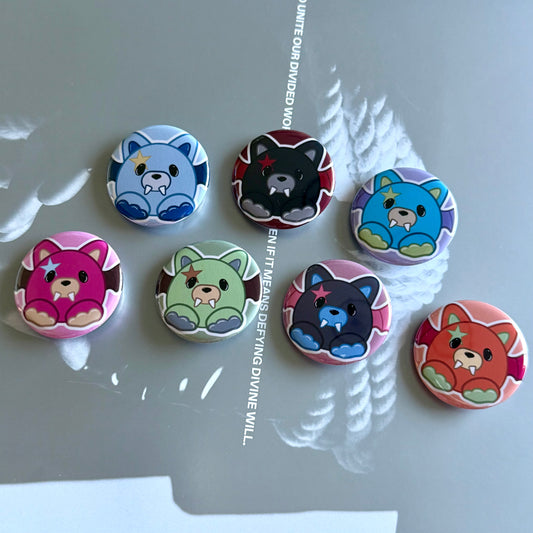 Enhypen Vampire Bat Button Pins