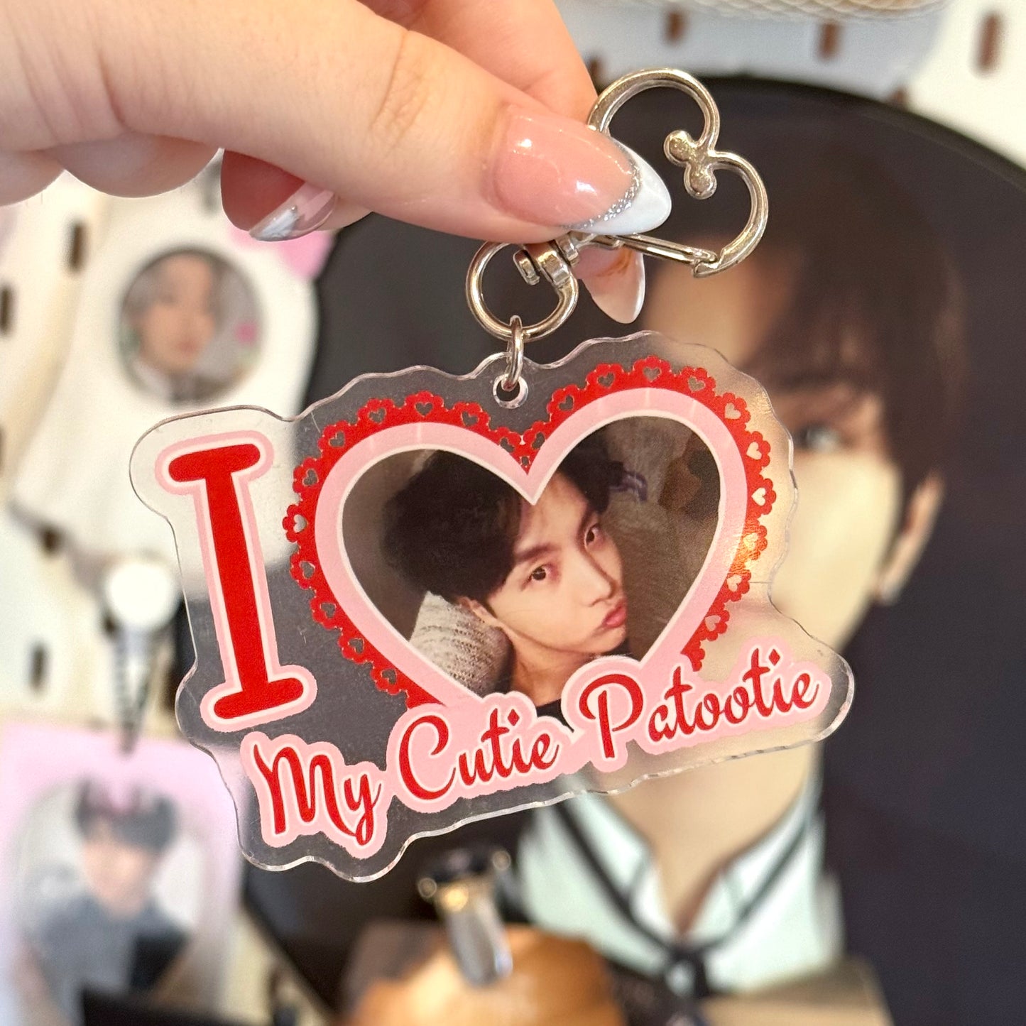 J-Hope I Love my Cutie Patootie Keychain