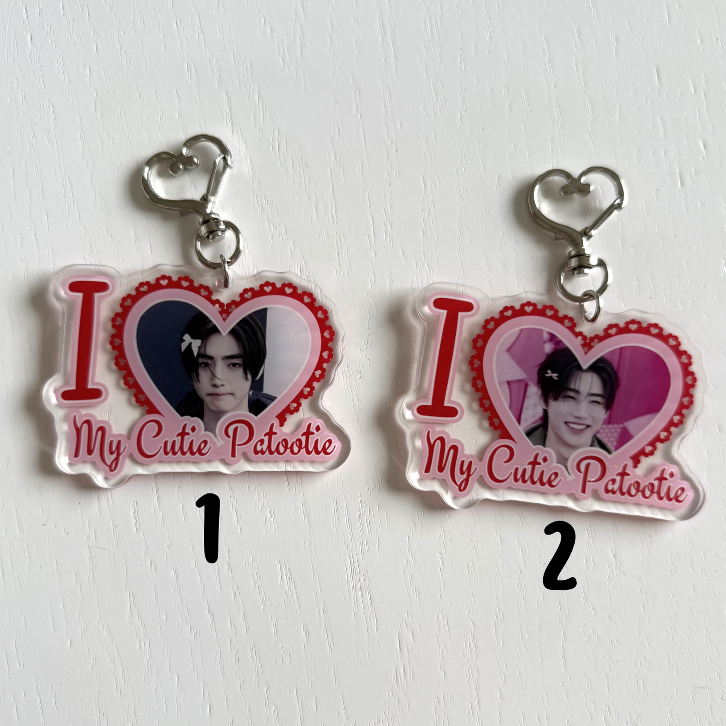 EN- I Love my Cutie Patootie Keychains - ON HAND