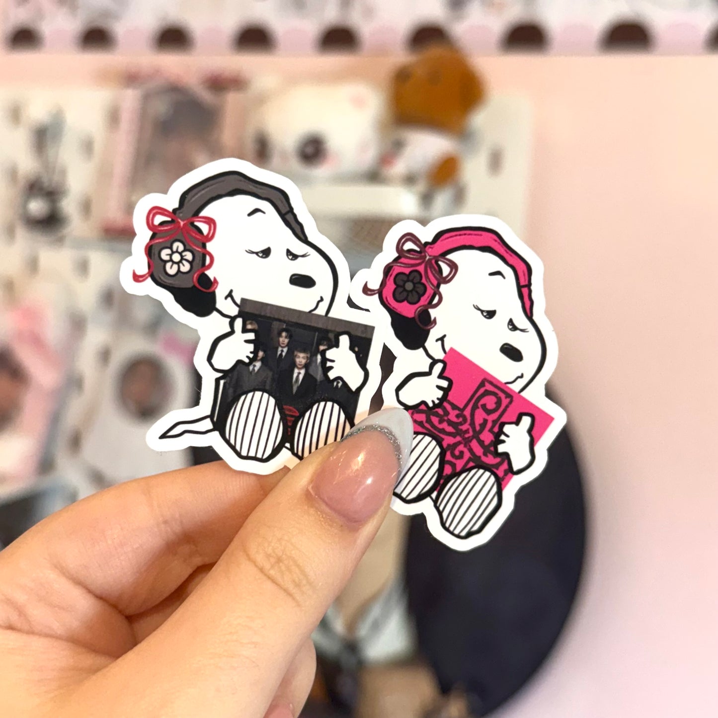 Cute K-Pop Album Stickers