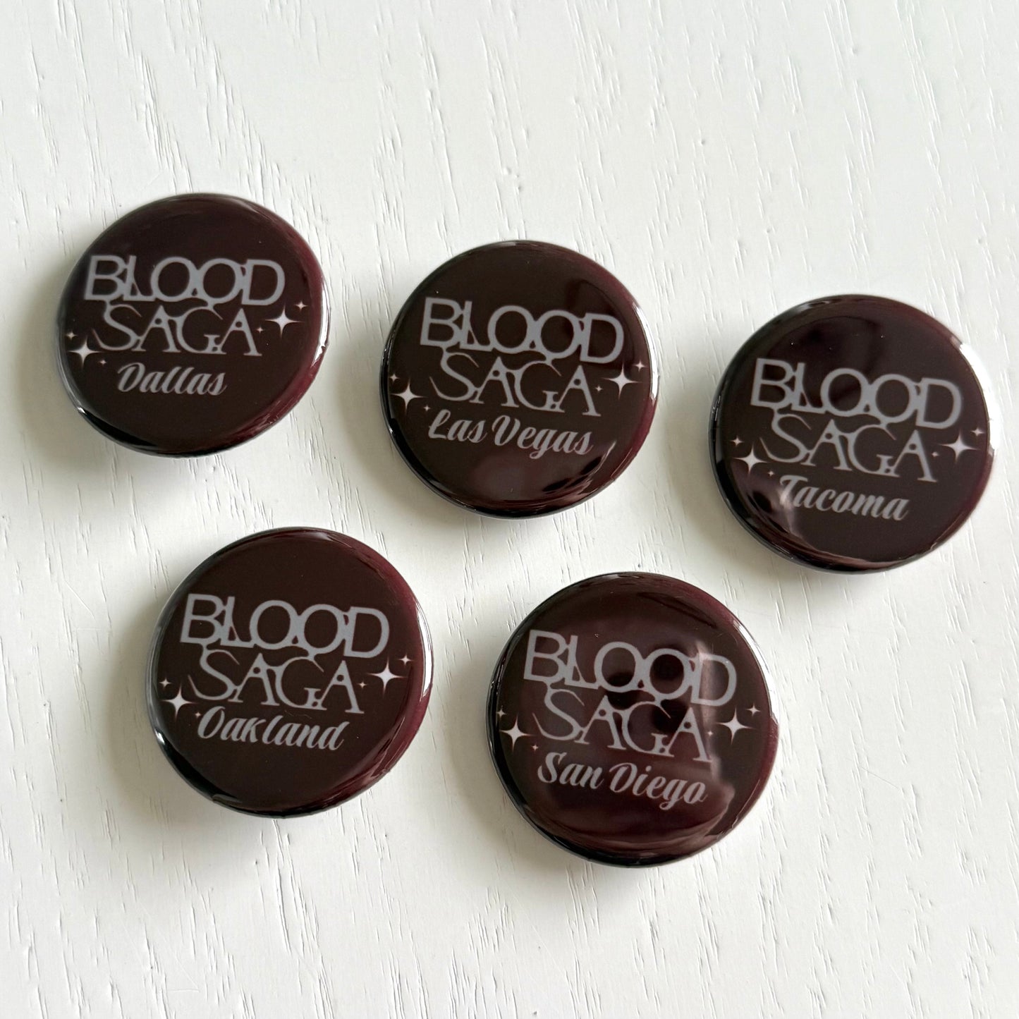 Blood Saga Tour Button Pins