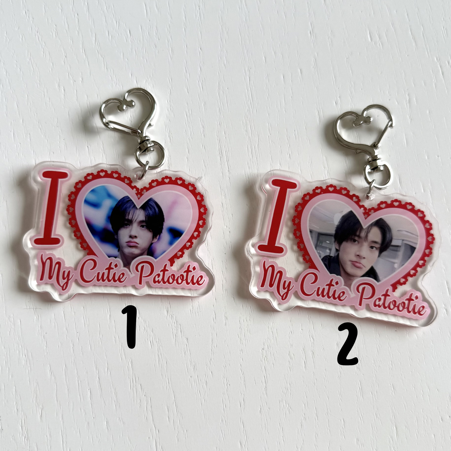 EN- I Love my Cutie Patootie Keychains - ON HAND