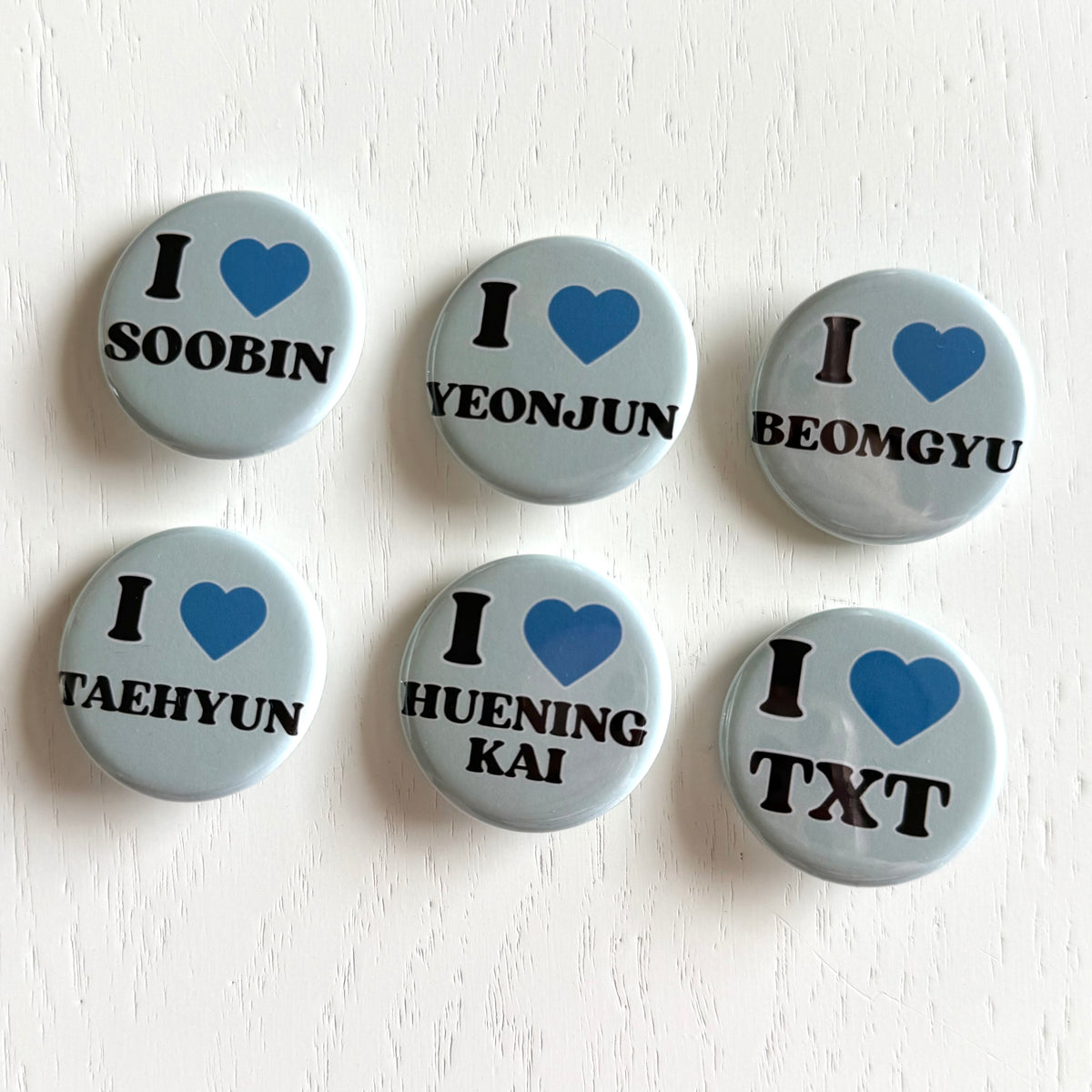 I Love Tubatu Button Pins