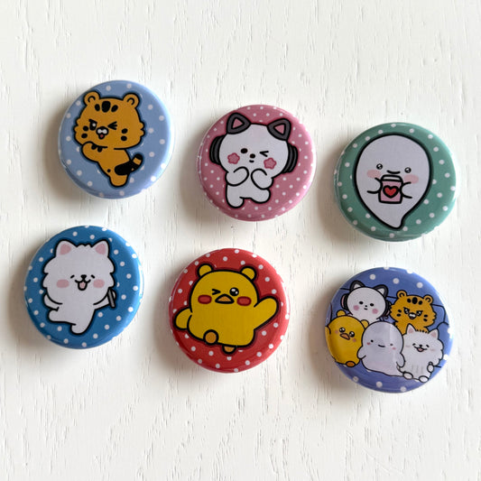 LSFM Character Button Pins