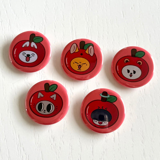 Apple Ppulbatu Button Pins