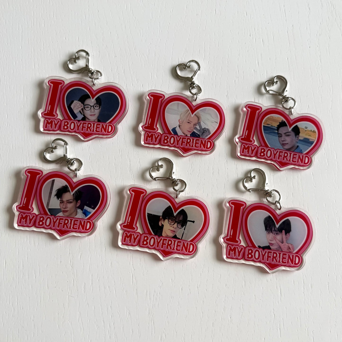 EN- I Love my Boyfriend Keychains - ON HAND