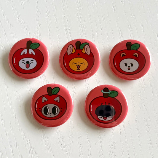 Apple Ppulbatu Button Pins