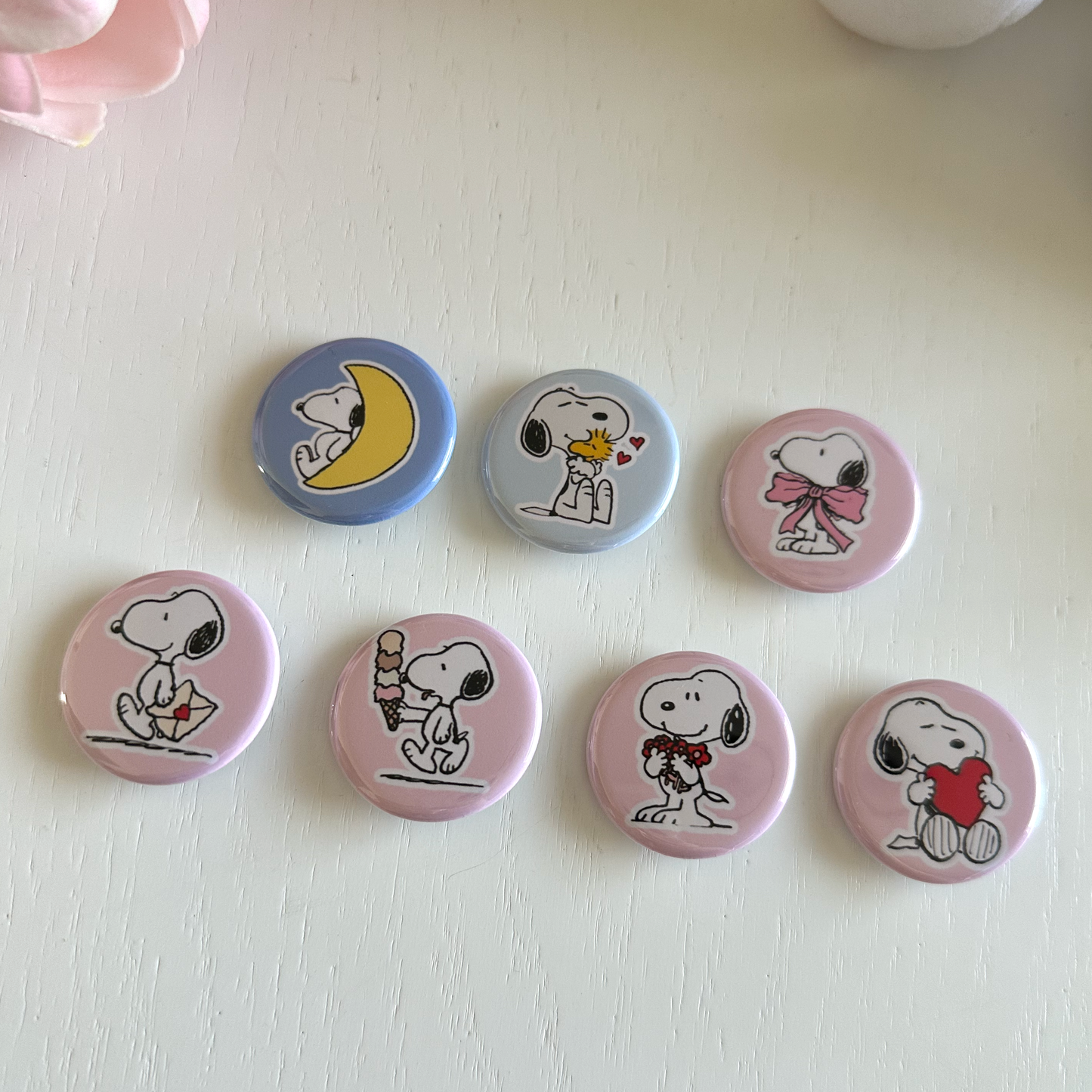 Cute White Dog Button Pins