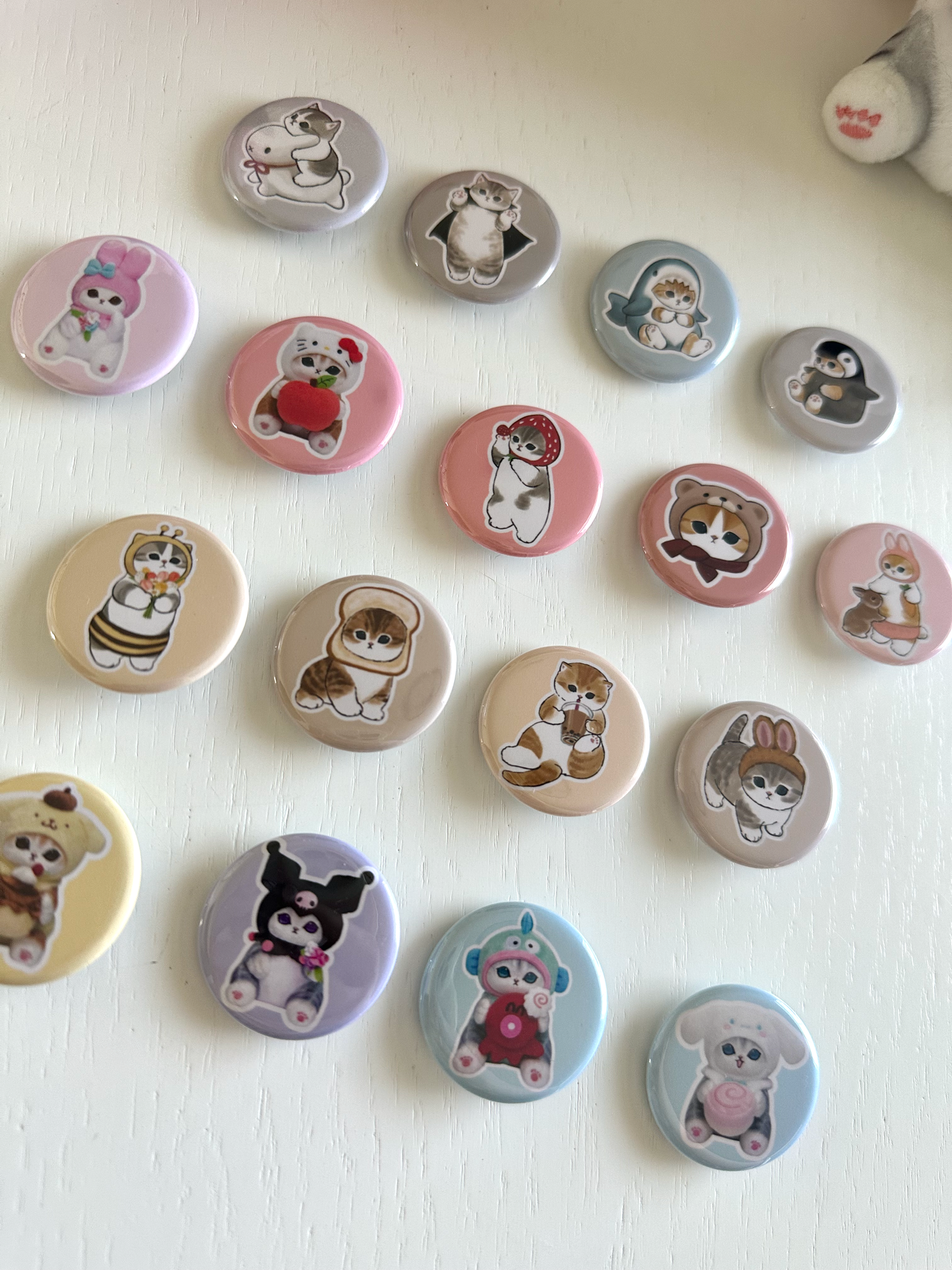 Cute Cat Button Pins