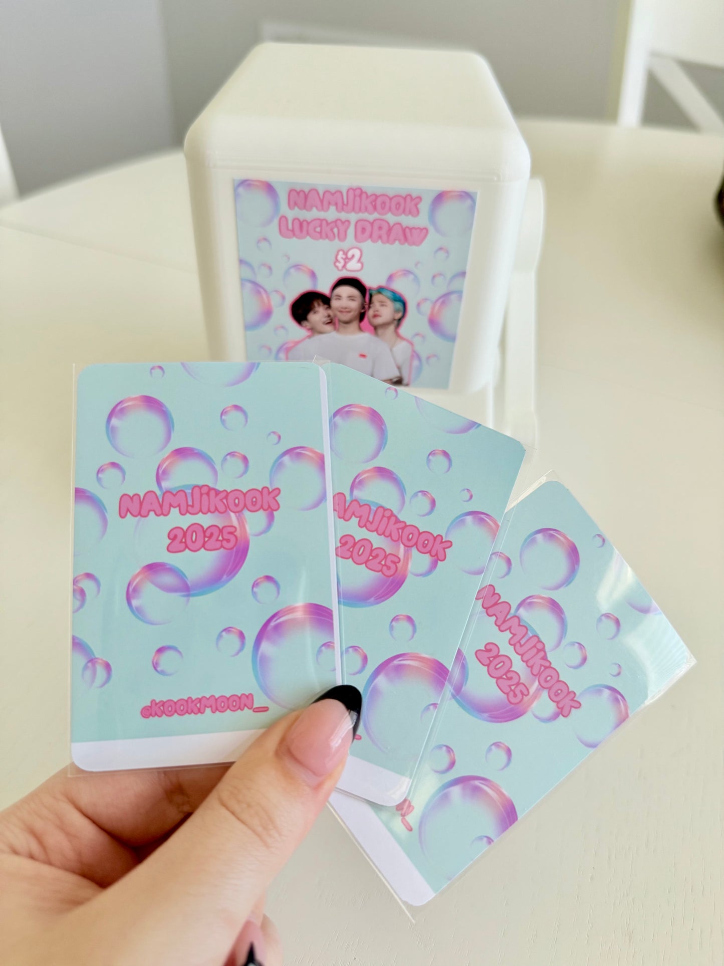 NamJiKook Lucky Draw Photocards
