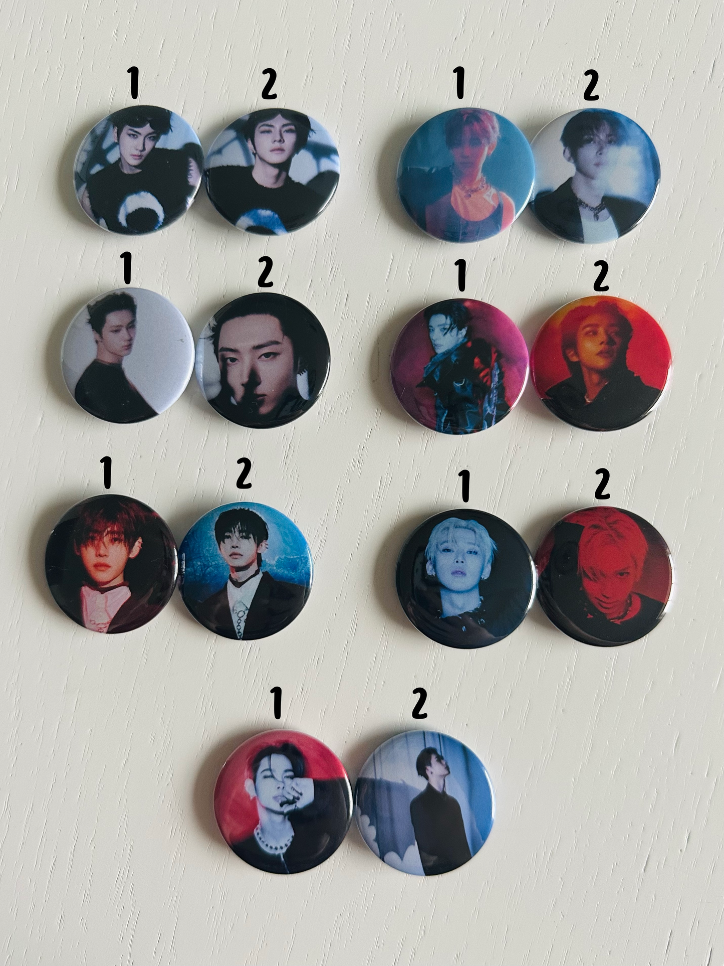 Romance Untold Concept Photo Button Pins
