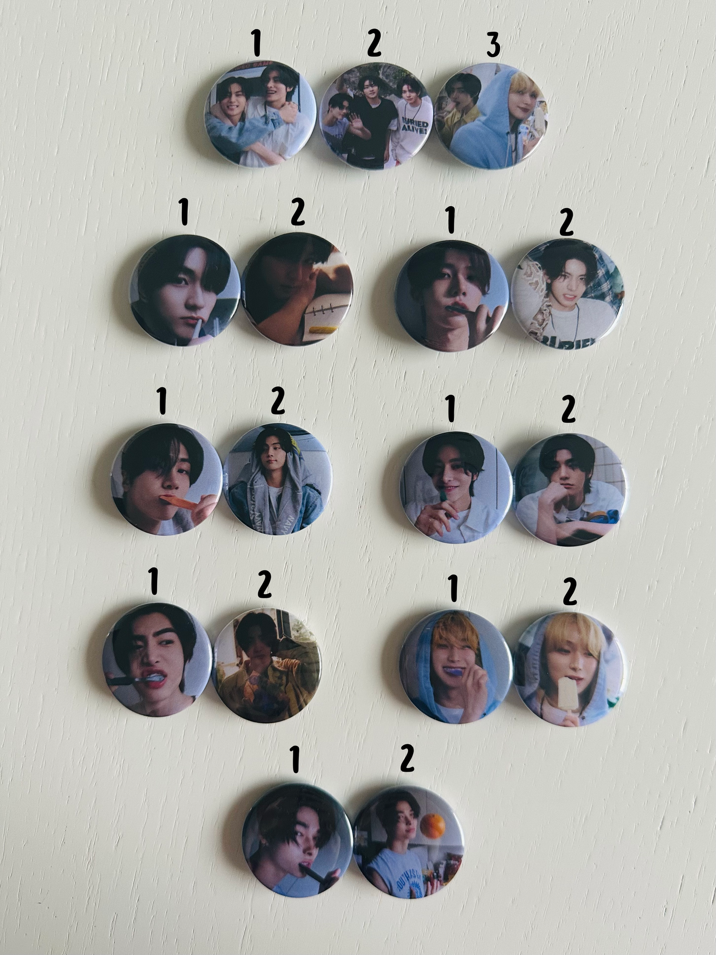 Romance Untold Concept Photo Button Pins