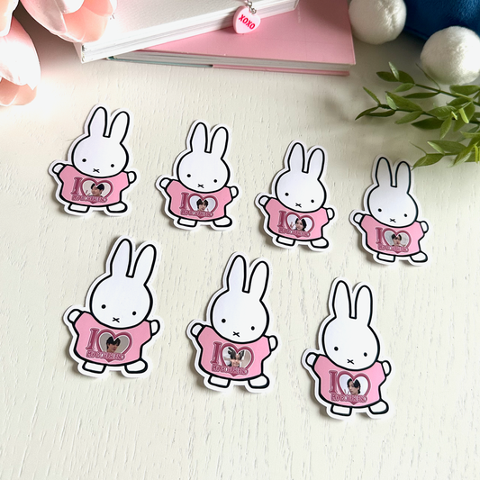 Bangtan Bunny I Love my Boyfriend Stickers