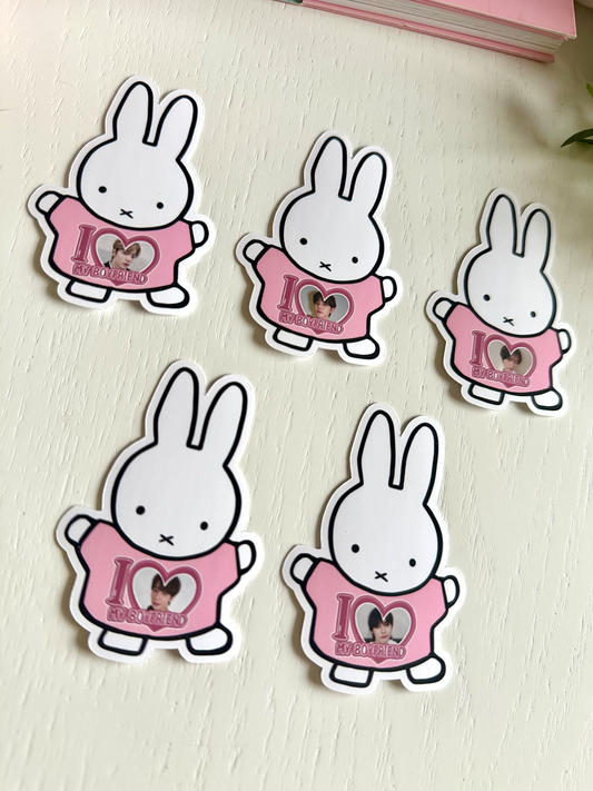 TXT Bunny I Love my Boyfriend Stickers