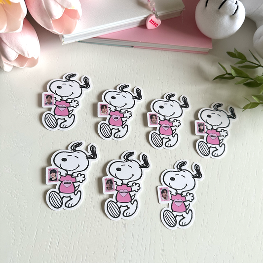 Bangtan Pink Bias Stickers