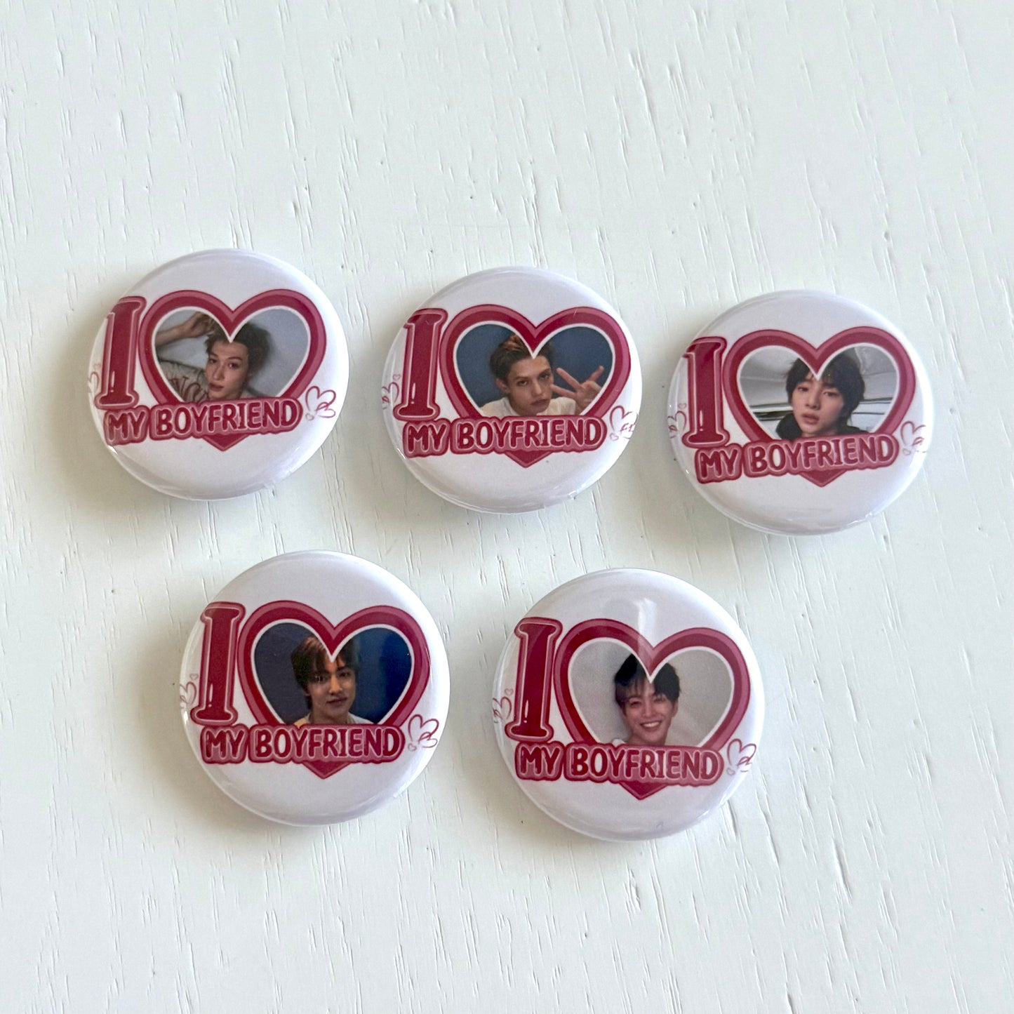 Cortis I Love my Boyfriend Button Pins