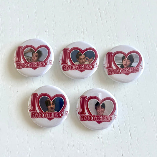 Cortis I Love my Boyfriend Button Pins
