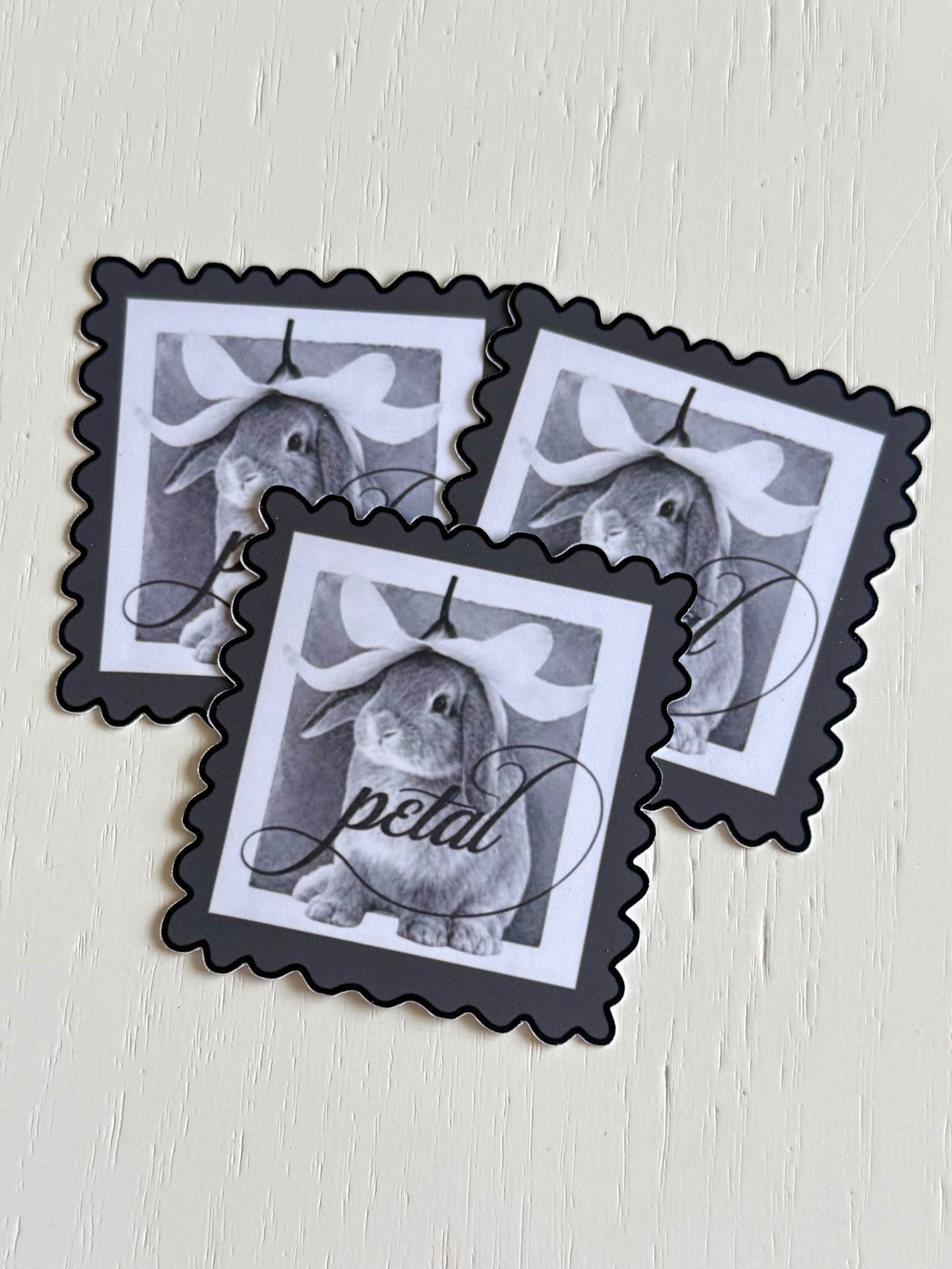 Petal Bunny Stamp Sticker