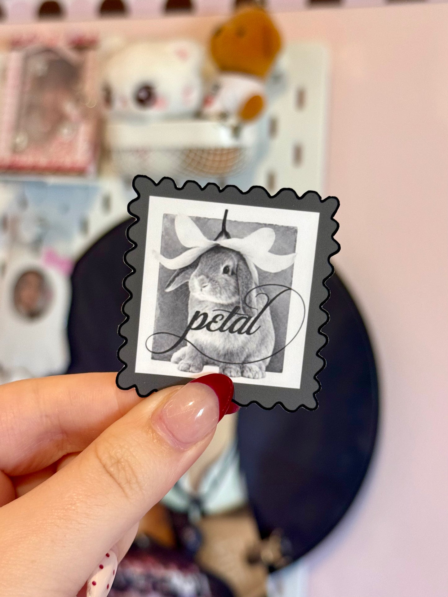 Petal Bunny Stamp Sticker