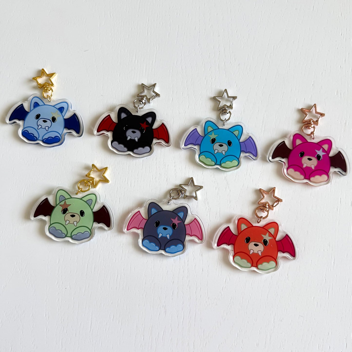 EN- Bat Keychains - ON HAND