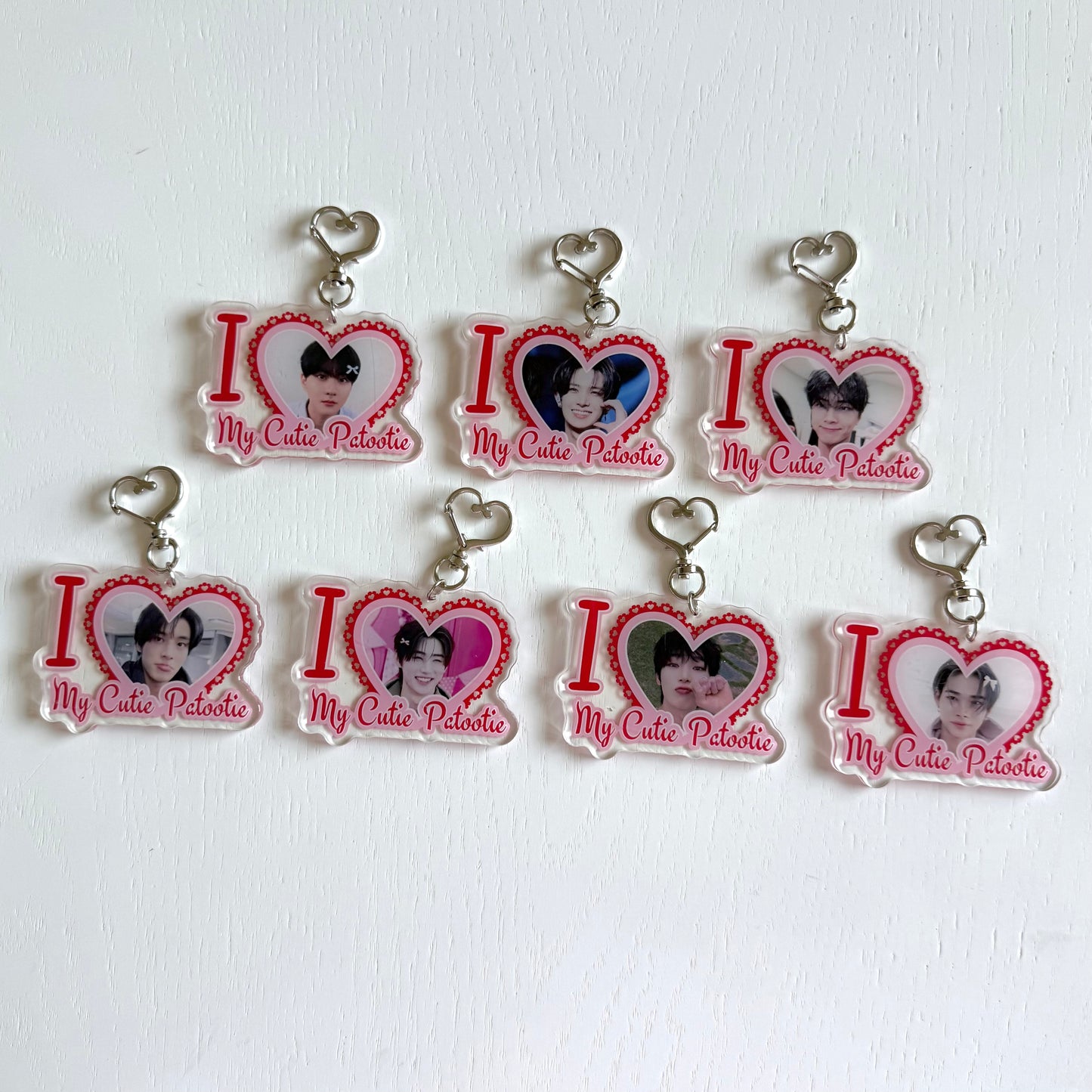 EN- I Love my Cutie Patootie Keychains - ON HAND