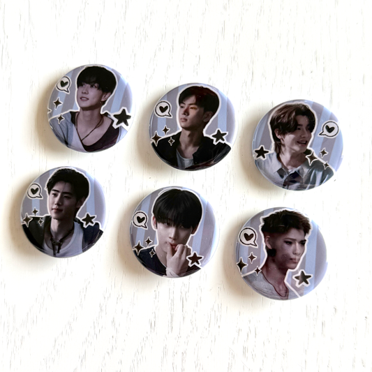 Sin Bliss Concept Button Pins