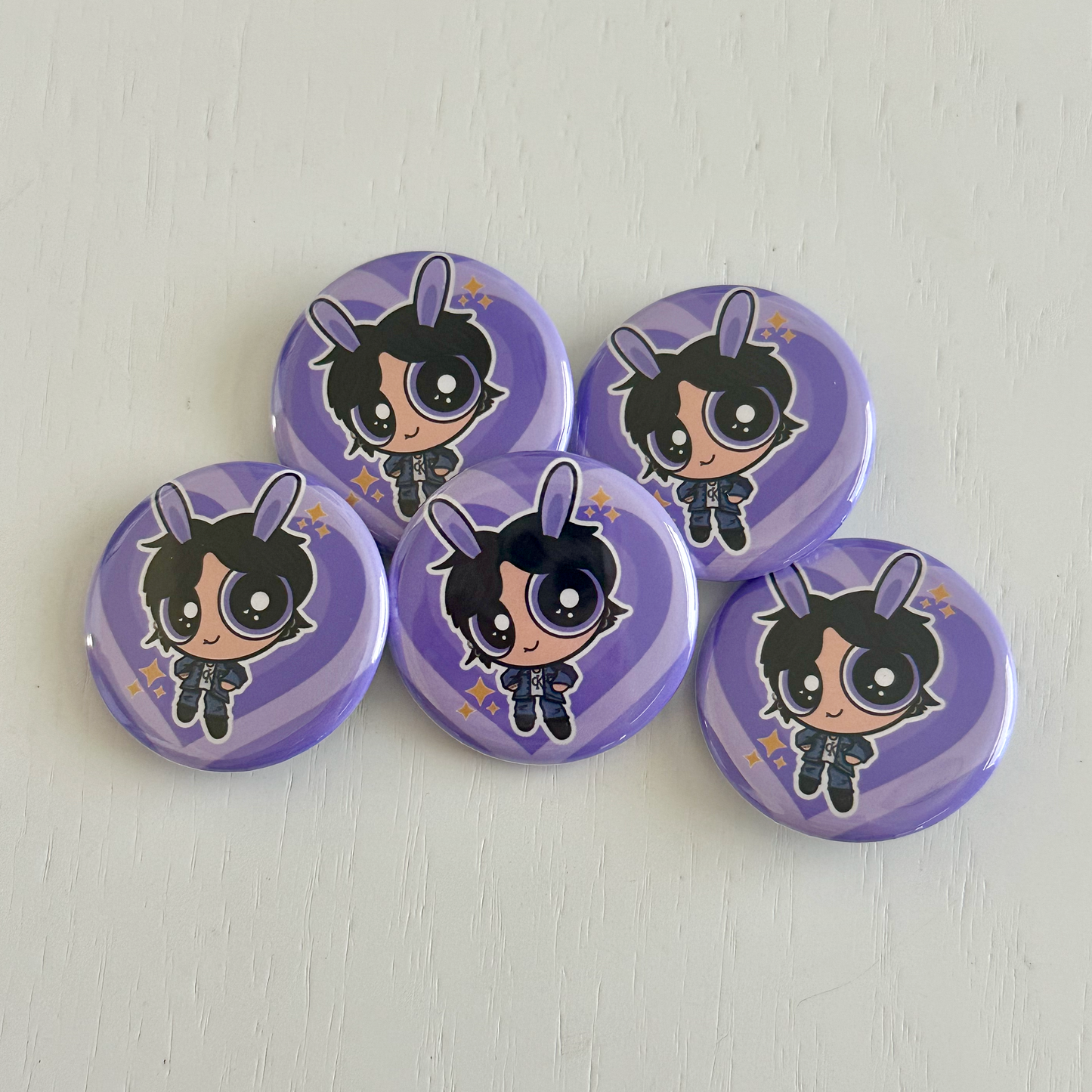 Jungkook Power Boy Button Pin & Sticker