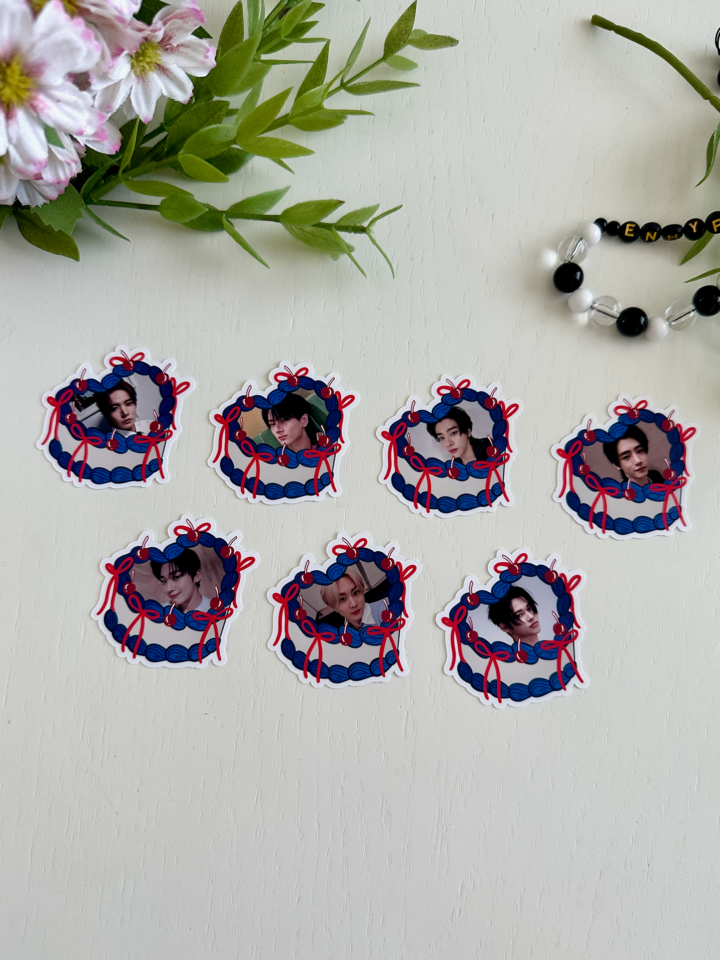 Enhypen Heart Cake Bias Stickers