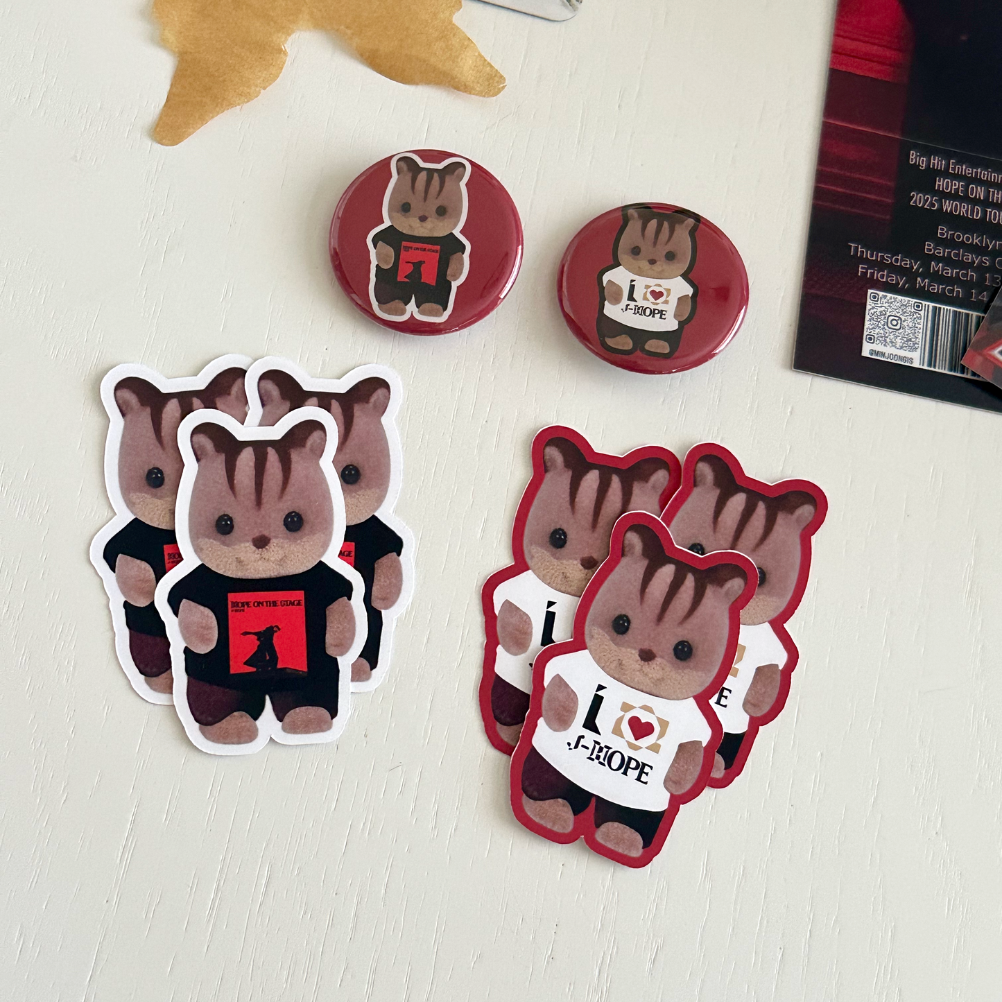 Hope on the Stage Tour Button Pins & Stickers