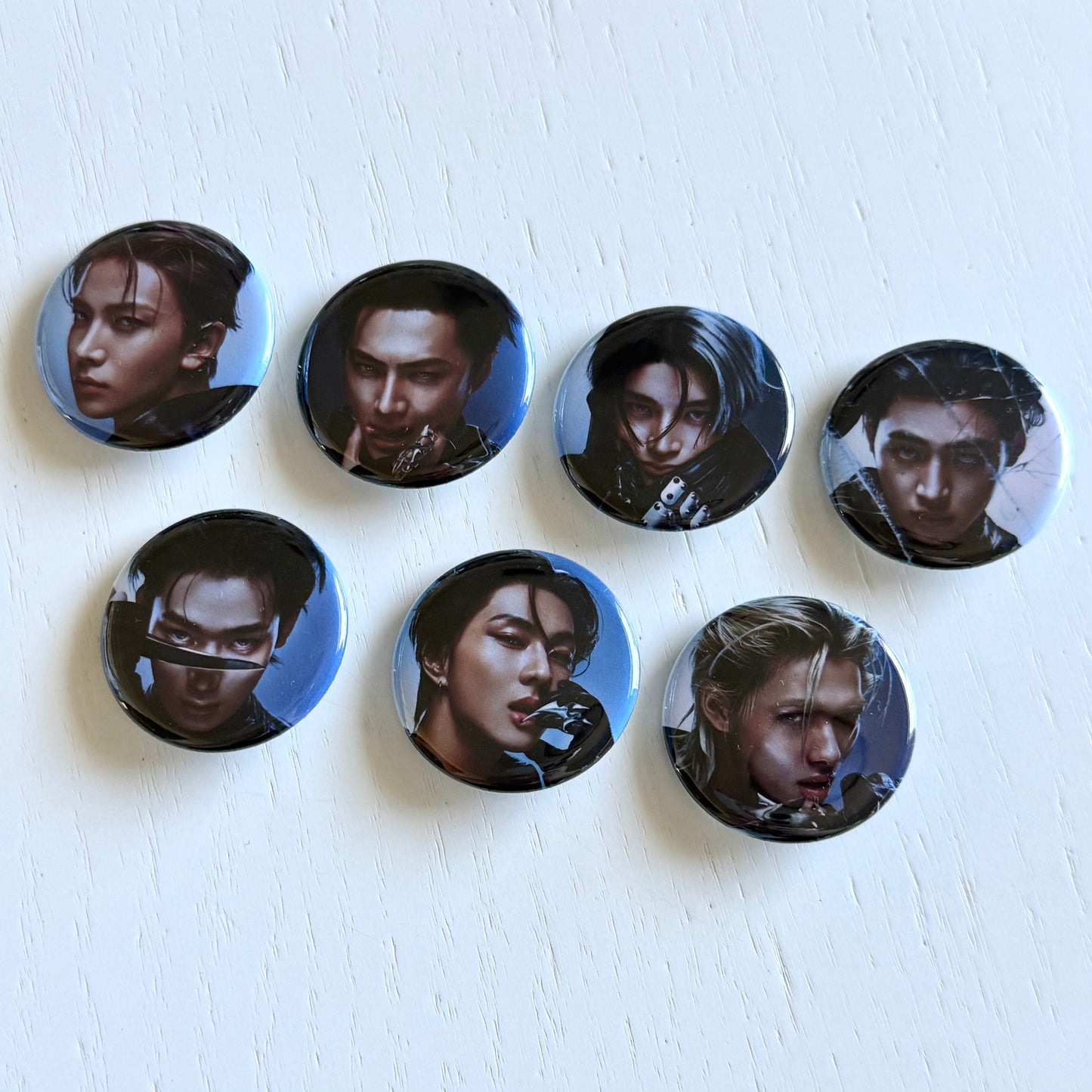 Enhypen Knife Concept Photo Button Pins