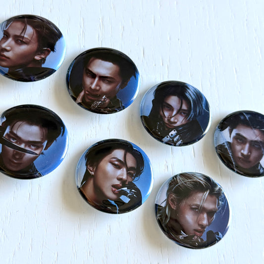 Enhypen Knife Concept Photo Button Pins