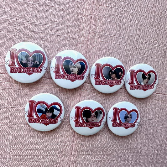 Enhypen I Love my Boyfriend Button Pins
