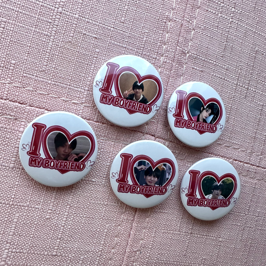 TXT I Love my Boyfriend Button Pins