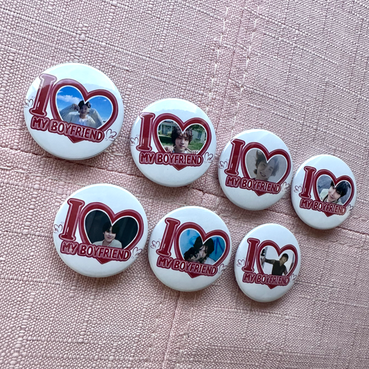 Bangtan I Love my Boyfriend Button Pins