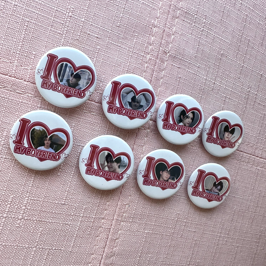 Ateez I Love my Boyfriend Button Pins