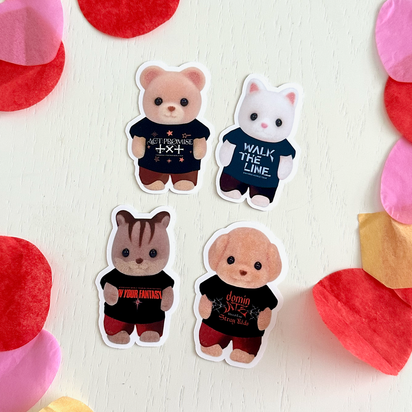 K-Pop Concert Tour Shirt Stickers