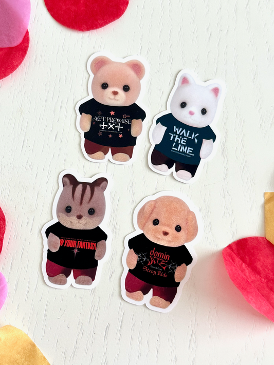 K-Pop Concert Tour Shirt Stickers