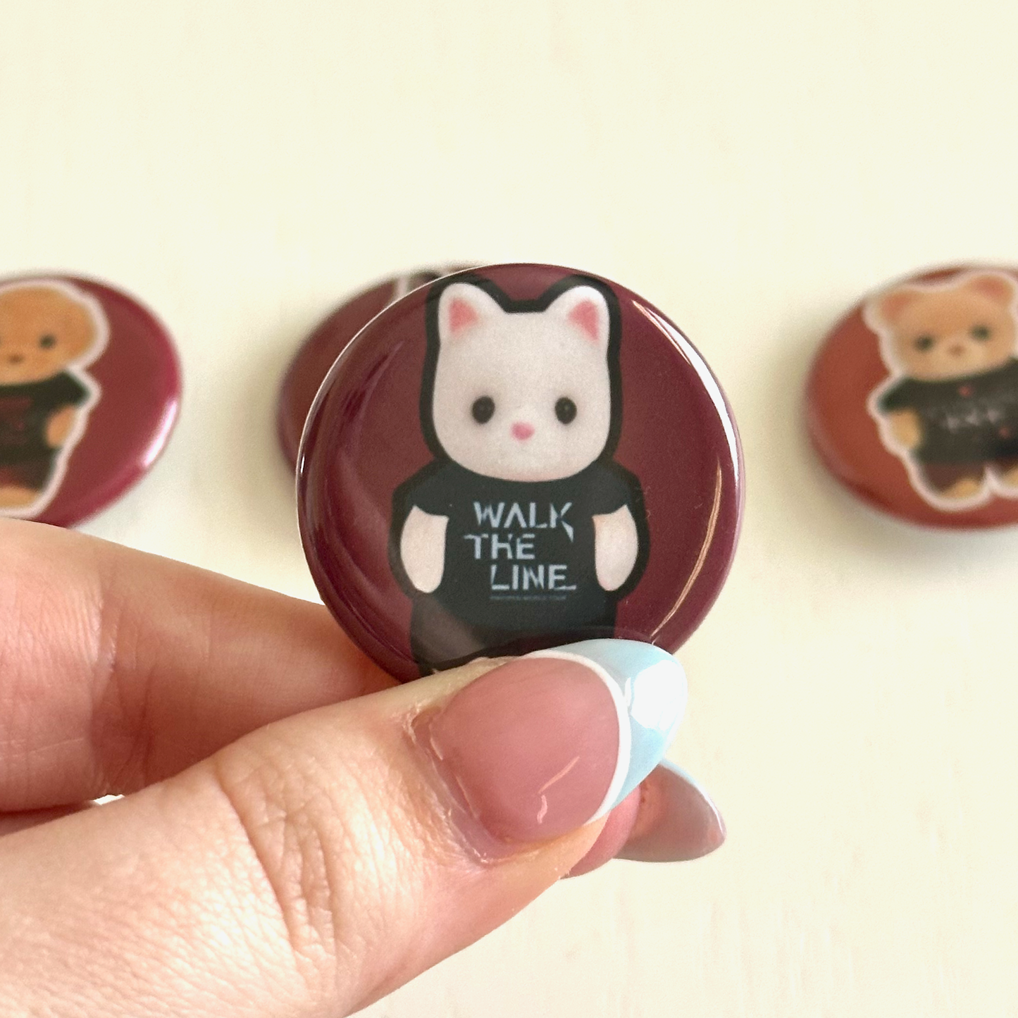 K-Pop Concert Tour Shirt Button Pins