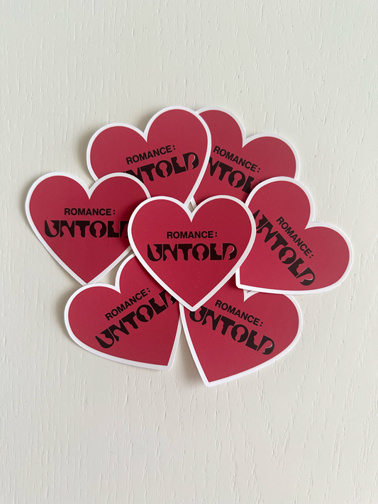 Romance Untold Heart Sticker