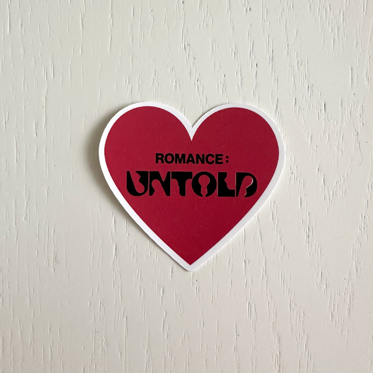Romance Untold Heart Sticker